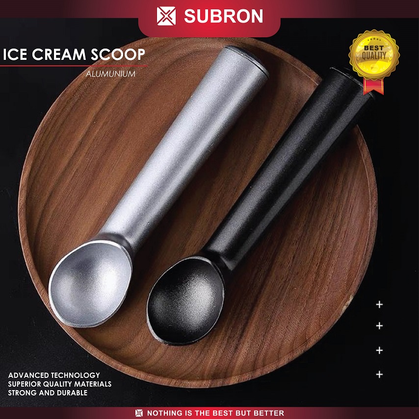 ที่ตักไอศกรีม Subron ที่ตักไอศกรีมอลูมิเนียมแบบไม่ติดแช่แข็ง