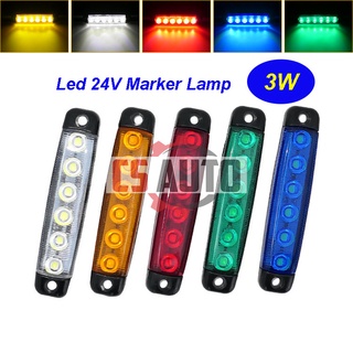 โคมไฟ Led 12V 24V 6smd ขนาดเล็ก กันน้ํา สําหรับติดด้านข้างรถพ่วง 1 ชิ้น