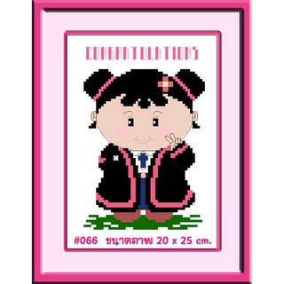 ไอแอมครอสติช iamcrossstitch DIY รหัสTmini-066 20x25 cm. ชุดอุปกรณ์งานฝีมือปักครอสติชครบชุด