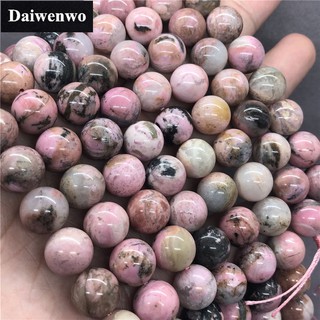 100% ธรรมชาติ RHodonite Orlets ลูกปัด 6-12 มิลลิเมตรรอบธรรมชาติหลวมหิน Diy