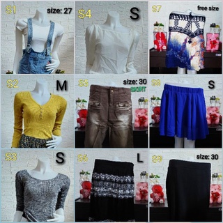 SALE!! SALE!! PRE-LOVE SKIRTS WITH BLOUSE (SET) กระโปรงกับเสื้อ (ชุด)