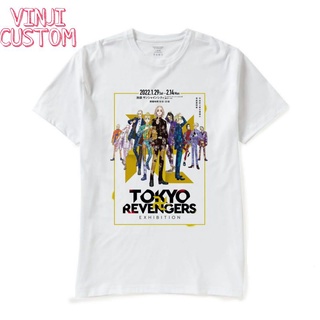 เสื้อยืดคอกลมcrew neckเสื้อยืดแขนสั้น พิมพ์ลาย TOKYO REVENGERS ขนาดใหญ่ สไตล์วินเทจ สําหรับผู้ชาย และผู้หญิง ไซซ์ S M L