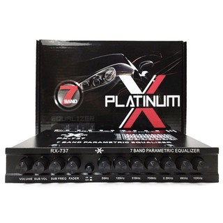 PX-737 Platinum X ปรีแอมป์ 7แบน แยกซับ เบสแน่น กลางชัด ปรับติดมือ เครื่องเสียงรถ ปรีรถยนต์