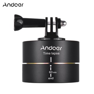 Andoer Panning Auto หมุนเวลาหมดอายุขาตั้งกล้องขาตั้งกล้อง Panoramic Stabilizer