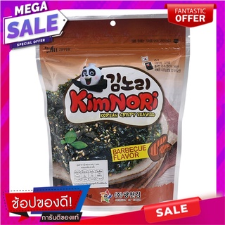 คิมโนริสาหร่ายทะเลปรุงรสรสบาร์บีคิว 40กรัม BBQ Flavor Seasoned Seaweed Kimnori 40g.