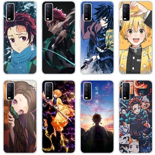 Vivo y85 v9 pro v11 pro v17 pro y12s y20s y20 y17 Case TPU Soft Silicon Protecitve Shell Phone casing Cover Demon Slayer