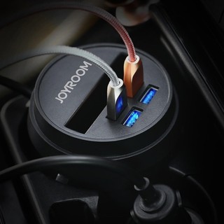 JOYROOM 3.1A 4 USB PORTS CARD SLOT CUP CAR CHARGER