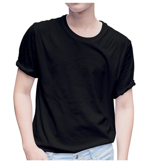 Somsritshirt เสื้อยืดสีดำ ผ้า SUPERSOFT Cotton 100% ผิวสัมผัสนุ่มเกรดพรีเมี่ยม ใส่สบาย