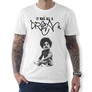 น่าสงสัย B.I.G. เสื้อยืด พิมพ์ลาย It Was All A Dream Biggie Smalls Notorious BIG Rap Tee สําหรับผู้ชาย