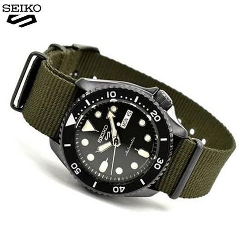 Seiko 5 sports Automatic นาฬิกาข้อมือผู้ชาย สายผ้า รุ่น SRPD65K4,SRPD65K,SRPD65K