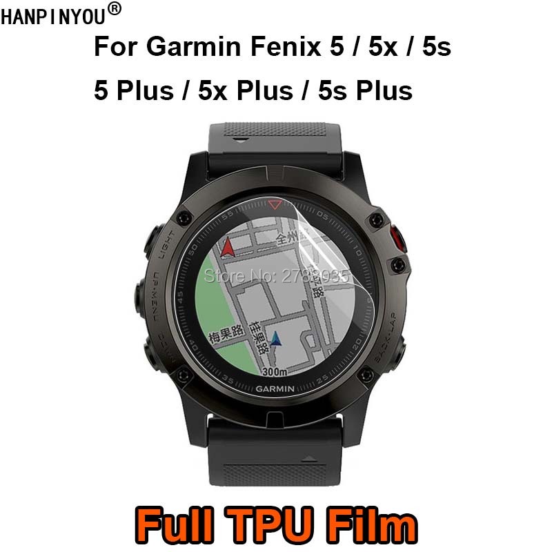 สําหรับ Garmin Fenix 5 5x 5s Plus สมาร์ทวอทช์ บางพิเศษ ใส เต็มรูปแบบ นิ่ม TPU ซ่อมได้ ฟิล์มไฮโดรเจล ป้องกันหน้าจอ - ไม่ใช่กระจกนิรภัย