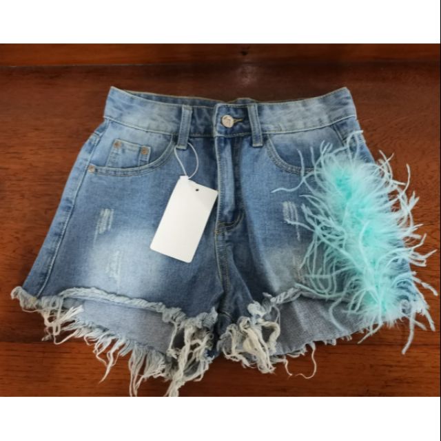 กางเกงยีนส์ขาสั้น Size S ป้าย G.D.Jeans