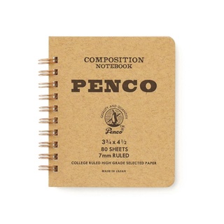 Penco Coil Notebook S Natural (HCN172-NT) / สมุดสันห่วงปกสีธรรมชาติ ขนาด S แบรนด์ Penco จากประเทศญี่ปุ่น