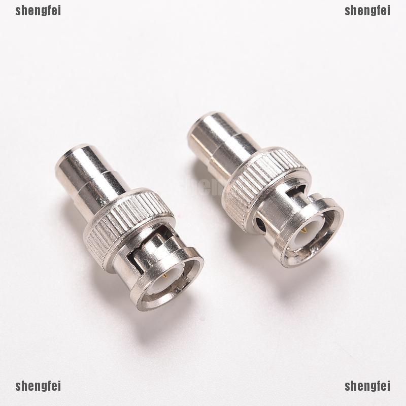 (SF) 1 x BNC Male Plug to RCA Female Jack Coax Connector