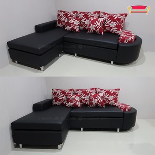 (ผ่อนได้)  sofa L-shape โซฟาแอลเชฟ รุ่น"เอด้า"(สามารถปรับขนาด เลือกสี ผ้า/หนัง ได้)