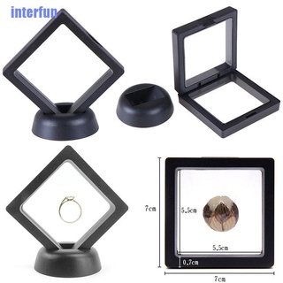 (Interfun) กล่องใส่เครื่องประดับ 3D สีดํา 70x70 มม. ด้วย