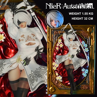 Lazy Dog Studio Resin Statue NieR Automata เนียร์ ออโตมาตา YoRHa โยรฮา No.2 Type B Frame Decoration Wall Hanging White