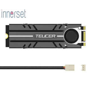 [Innerset]Teucer พัดลมระบายความร้อนฮาร์ดดิสก์ M.2 3 Pin สําหรับ Nvme Ngff 2280 Ssd