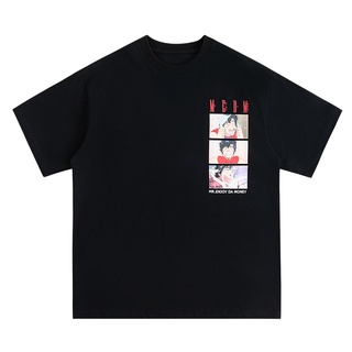 เสื้อยืดผ้าฝ้ายพิมพ์ลายแฟชั่นw70R   ตก   %] เสื้อยืดแขนสั้นลําลอง พิมพ์ลาย Medm X City Hunter Joint ทรงหลวม แฟชั่นฤดูร้อ