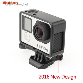 Misscherry เคสกรอบสีดํา ขนาดมาตรฐาน สําหรับ Gopro Hero 3 Hero 3+ Hero