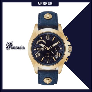 [ของแท้] Versus by Versace นาฬิกาข้อมือ ผู้ชาย รุ่น VERSUS VSPBH1118 CHRONO LION D/BLUE DIAL BLUE STRAP paurasia