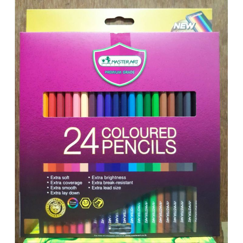 สีไม้มาสเตอร์อาร์ต 24 สี MASTER ART