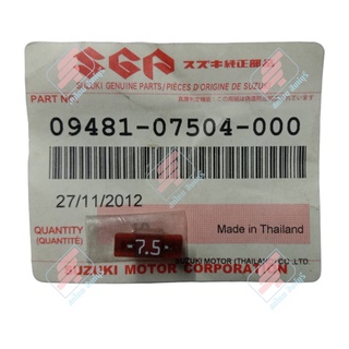 ฟิวส์,7.5A รถยนต์ SUZUKI (09481-07504-000) [ ของแท้ ]