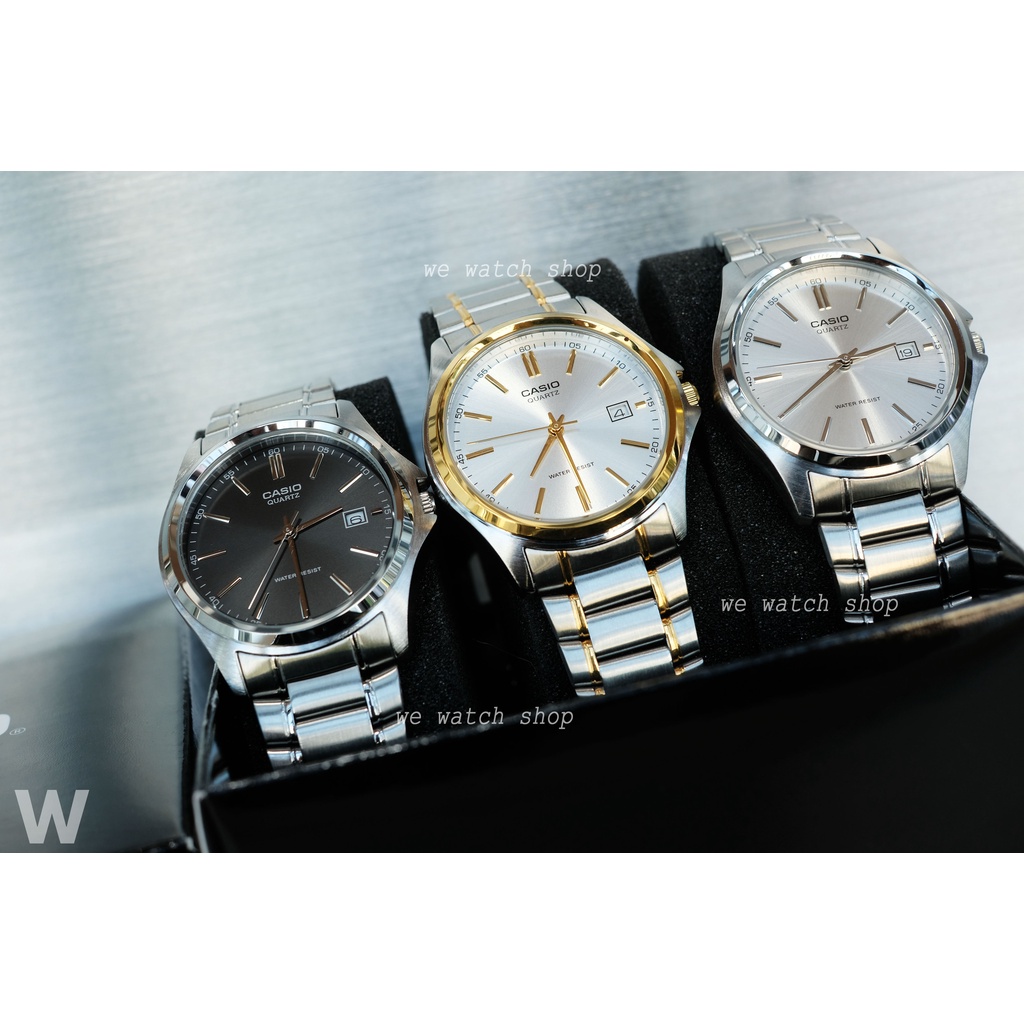 รับประกันศูนย์ไทย CMG CASIO รุ่น LTP-1183 หญิง MTP-1183 ชาย สีเงิน ของแท้ ltp-1183a-1 ltp mtp 1183g