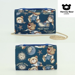 Henneybear - HW069 กระเป๋ารุ่น 2in1 ลายมิ้วกี้เวย์ สายโซ่คอสบอดี้ รุ่นขายดี