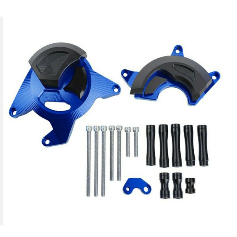 ลดล้งสต๊อก ชุดกันล้มแคร้งเครื่อง CBR300R / CB300F สีน้ำเงิน by Shark Power