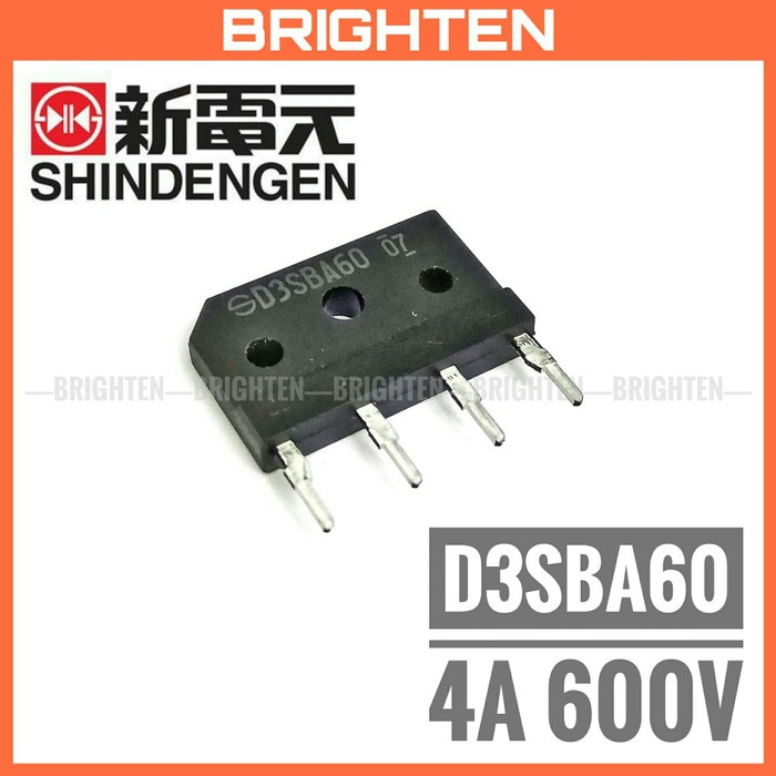 SHINDENGEN D3SBA60 ไดโอดสะพาน 4A 600V