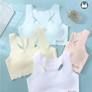 เสื้อในเด็กโตอายุ12-15 มีสีขาว ชมพู ฟ้า และเหลือง，เสื้อกล้ามเด็กผู้หญิง ระบายอากาศ ต้านเชื้อแบคทีเรีย เย็น，เสื้อใน เด็ก ผู้หญิง 10 ปี เหมาะสำหรับนักเรียนมัธยมต้นและมัธยมปลาย，สปอร์ตบรา เหมาะสำหรับอายุ 11 13 14 16 ปี，first bra ผู้หญิง，ใน
