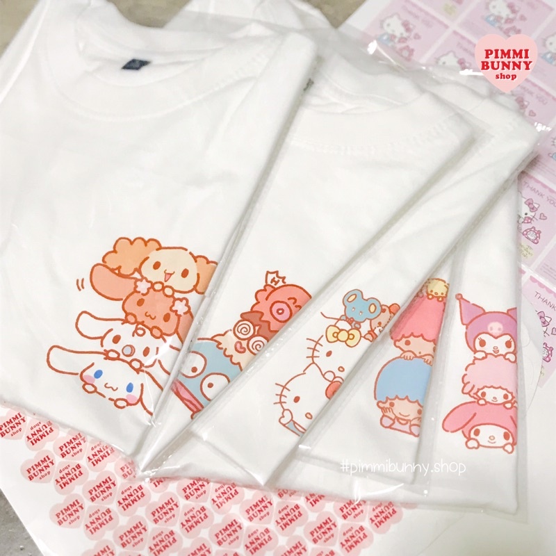 Mini ตัวละ 200 บาท เสื้อยืดcotton100% ลายมินิ sanrio💕(pimmibunny.shop)