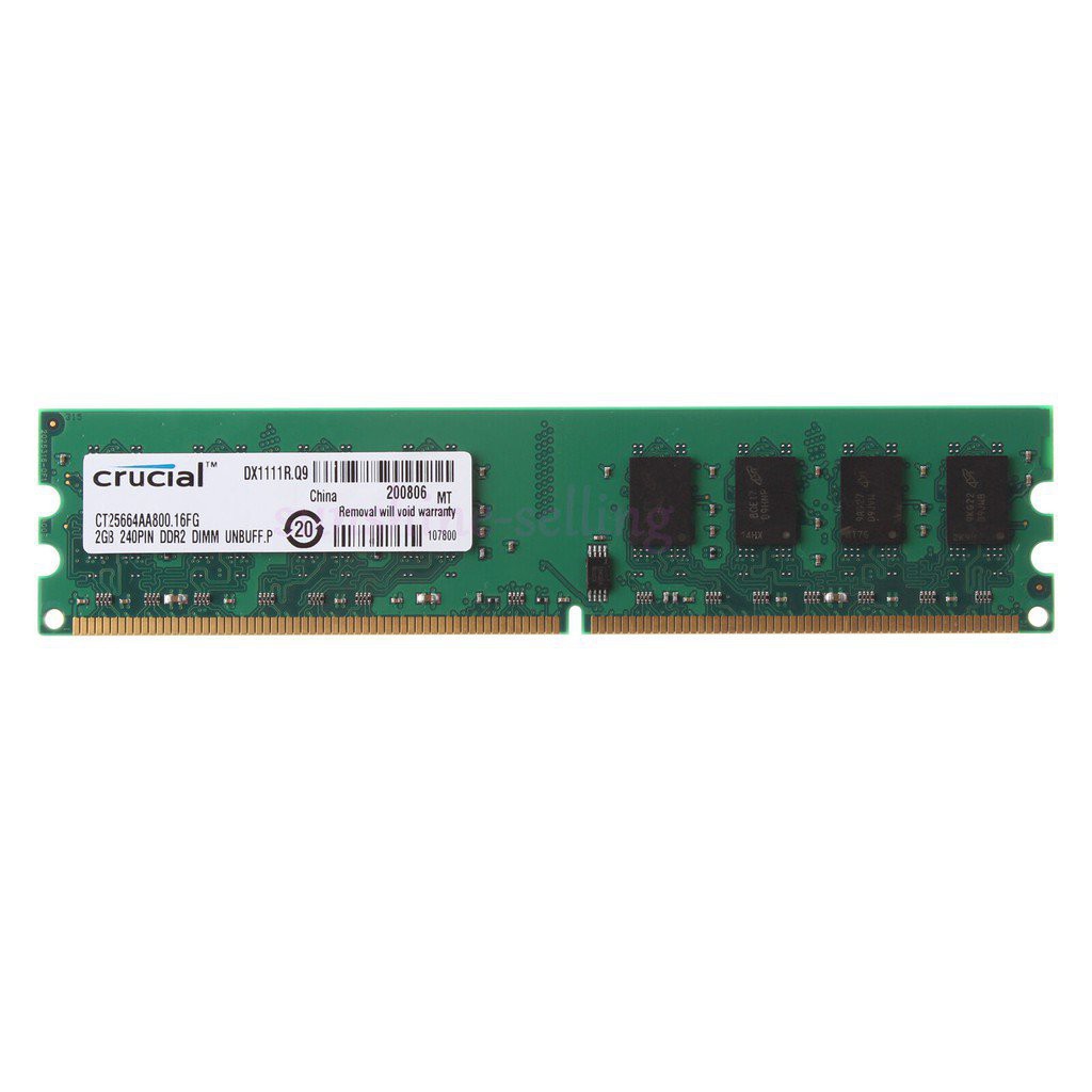 ✙㍿✜แรม Crucial Desktop Ram DDR2 DDR3 DDR3L 2gb ,4gb ,8gb 6400 8500 10600 12800 800/1333/1600 Mhz Pc Dimm