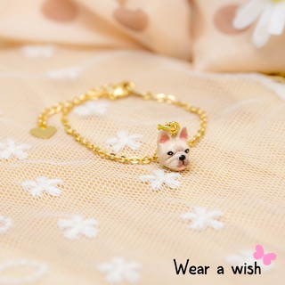 Bracelet / สร้อยข้อมือ : French Bulldog (Cream) / เฟรนช์ บูลด็อก สีครีม