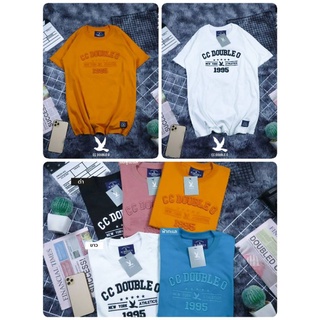 เสื้อยืด CC  Doubleo. งานปักนูน cotton 100% (ชายหญิง/SMLXL) No.46