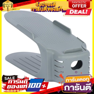 🔥สินค้าขายดี!! ถาดซ้อนรองเท้า TG51287 26x13.5x10 ซม. สีเทา ที่จัดเก็บรองเท้า SHOE SLOT ORGANIZER STACKO TG51287 26X13.5X