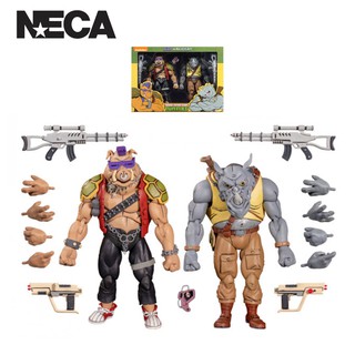 NECA Teenage Mutant Ninja Turtles – 7” Scale Action Figure – Cartoon Series 2 Rocksteady and Bebop 2