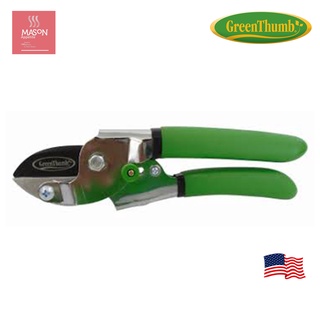 227582 Green Thumb 8" Medium Duty Anvil Shear Carbon Steel Blade กรรไกรตัดกิ่ง Anvil กรีนธัมป์