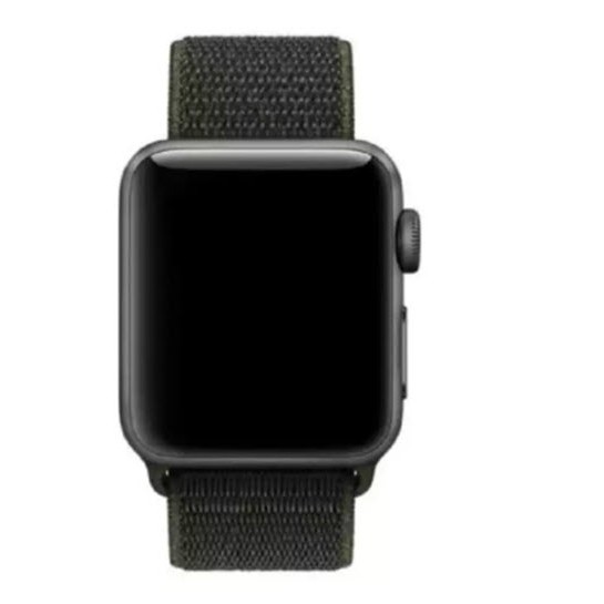สายนาฬิกา แอปเปิ้ลวอช ซีรี่ส์ 1/2/3/4 ขนาด 42/44 มม. สายไนล่อนถัก สีดำ Apple Watch Series 1/2/3/4 Size 42/44 mm. R