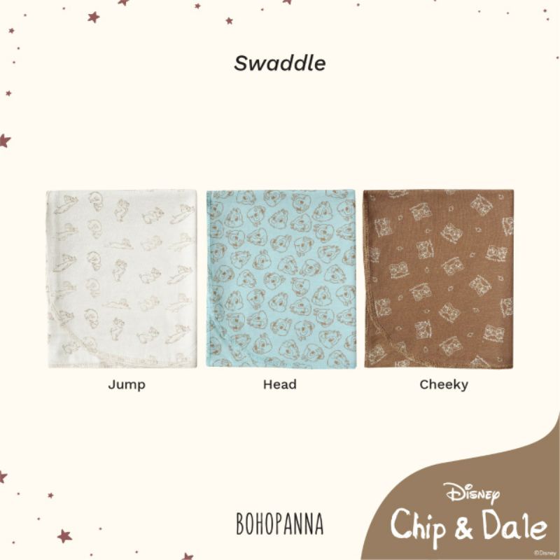 Disney Chip and Dale Swaddle BOHOPNA • Chip and Dale Motif Swaddle