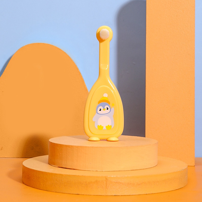 DTXmarket แปรงสีฟันขนแปรงนุ่ม แปรงสีฟันสำหรับเด็ก (เพนกวิน) 1-2ขวบ ของใช้เด็ก