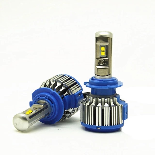 FD_24hr หลอดไฟหน้ารถยนต์ จำนวน1คู่ LED T1 Turbo chip cree 12V & 24V มีขั้ว H1 H3 H4 H7 H11 9005/HB3 