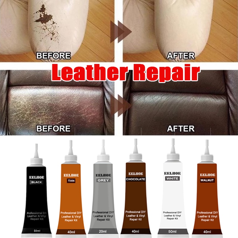 COD เจลซ่อมหนัง ซ่อมโซฟา หนังสีเสริม 20/40/50ml Refurbishing Cream