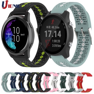 สายนาฬิกาข้อมือซิลิโคน 20 มม. สําหรับ Garmin Forerunner 245M 245 645 Vivoactive 3 Venu SQ