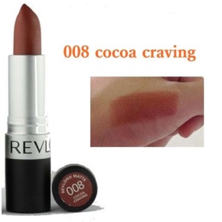 Revlon008 Cocoa Craving ลิปสติกเรฟลอน เบอร์ 008