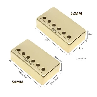 Youn ฝาครอบปิ๊กอัพกีตาร์ นิกเกิล 50 มม. และ 52 มม. สําหรับ Epiphone Les Paul 2 ชิ้น