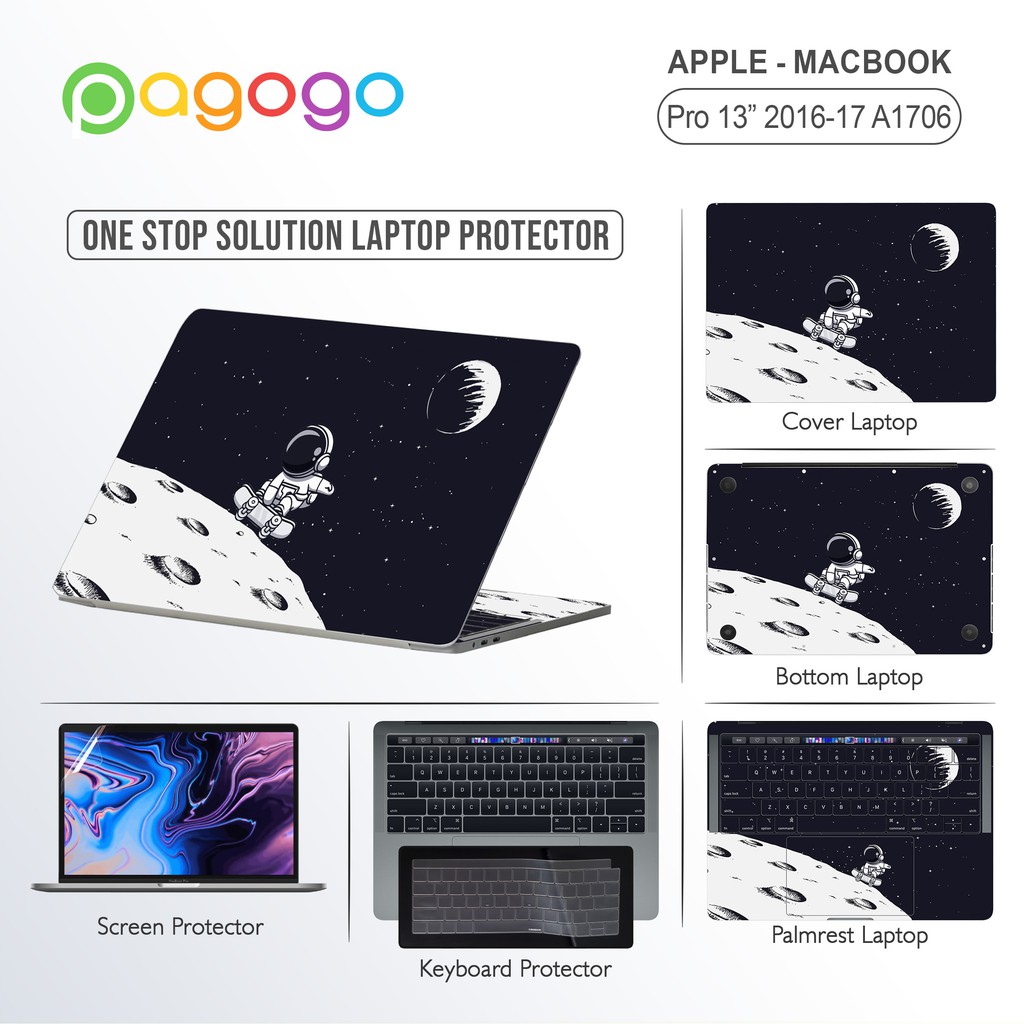 หน้าจอยามผิวแป้นพิมพ์ป้องกัน Garskin แล็ปท็อปสติกเกอร์สําหรับ Macbook Pro Touch Bar 13 13.3 2017 A17
