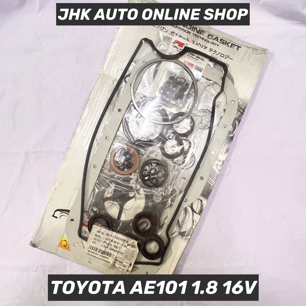 TOYOTA AE101 1.6 4A ENGINE GASKET FULL SET CARBON 04111-16230PCR ยี่ห้อ IPE TAIWAN