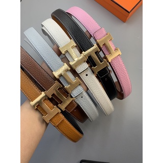 พร้อมส่ง ! Hermes ! เข็มขัดหนังวัวแท้ ลําลอง เหมาะกับของขวัญวันเกิด สําหรับผู้ชาย และผู้หญิง